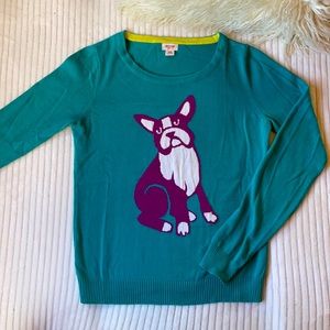 Mossimo Boston terrier sweater, size M.